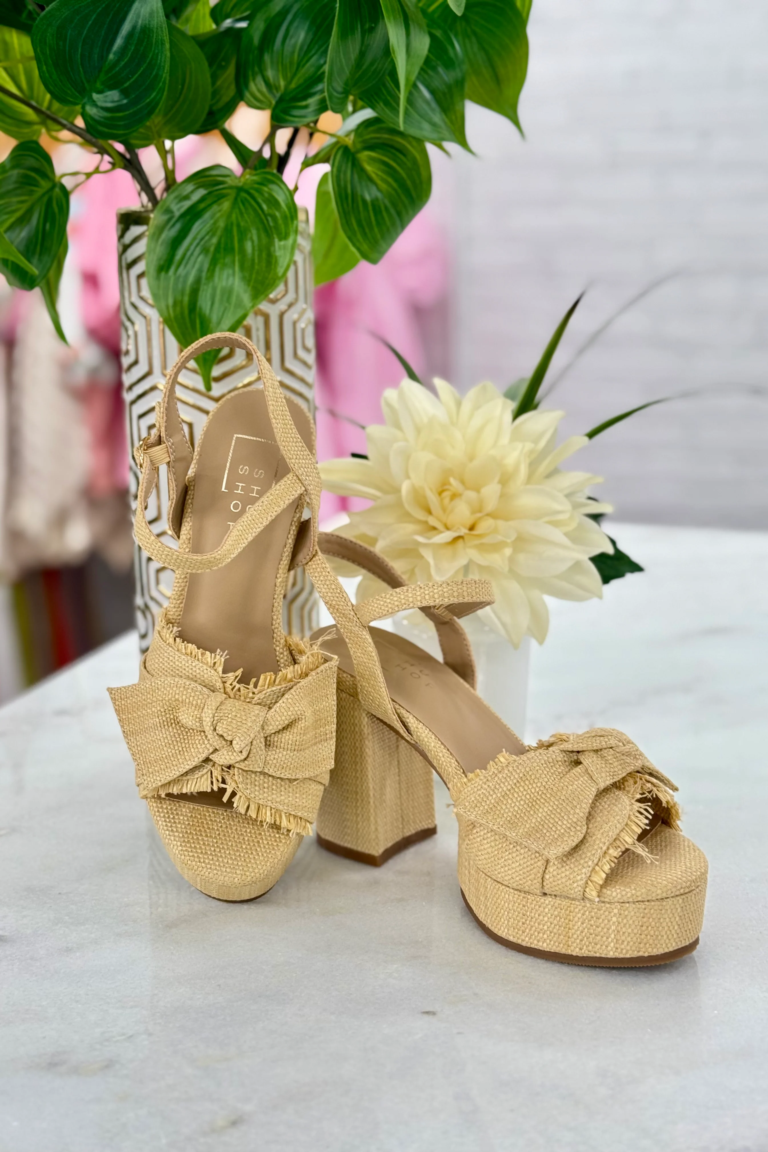 Hollywood Natural Bow Wedge Sandal *Final Sale* - Image 3