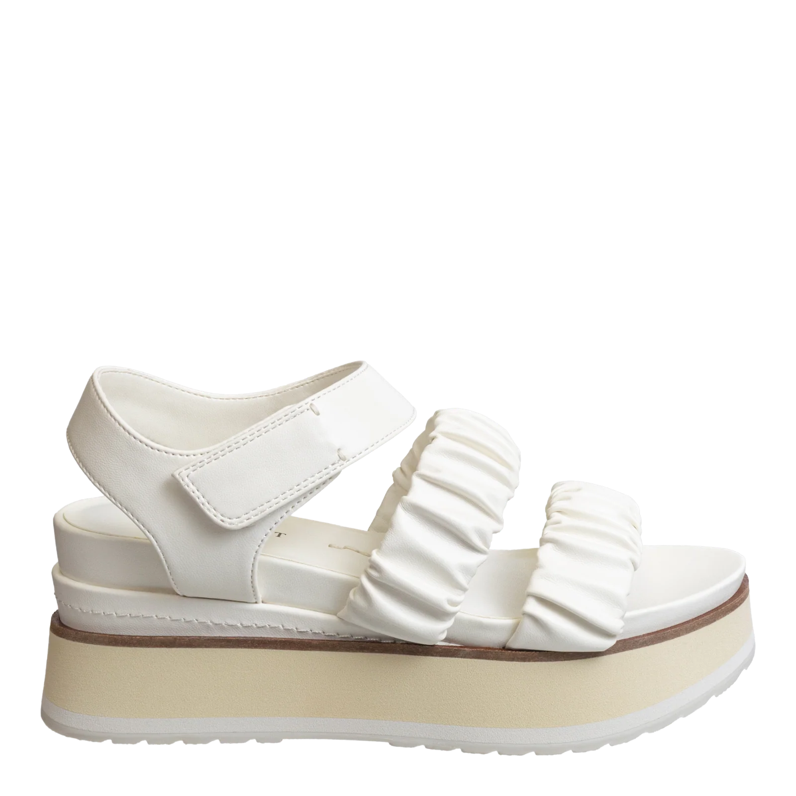 NAKED FEET - SENSOR in CHAMOIS Platform Sandals - Image 3